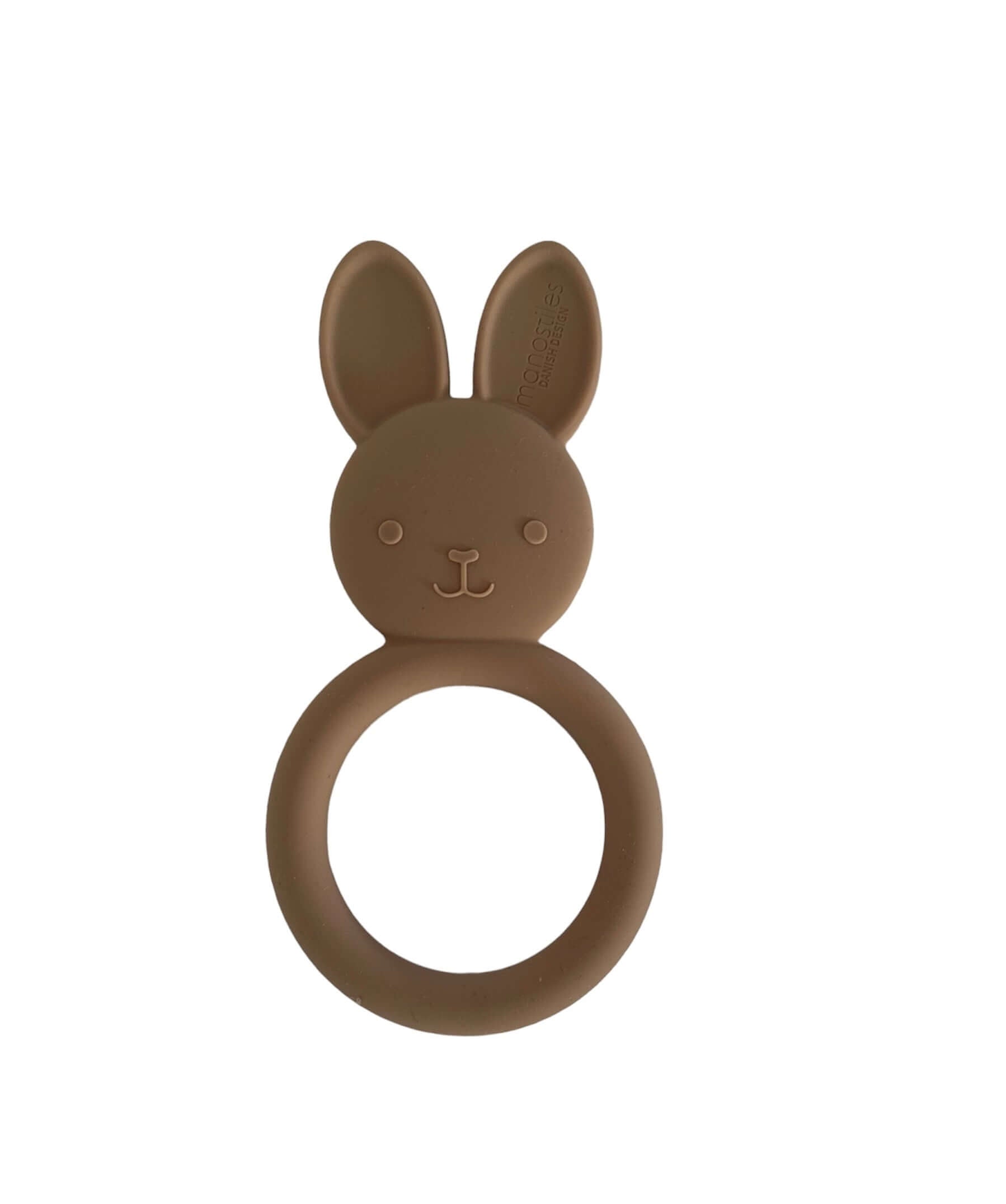 Bitring i silikon – Brun kanin
