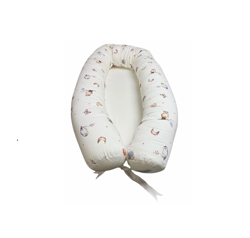 Babynest - Hvid, Skovens Dyr - Manostiles Danish Design