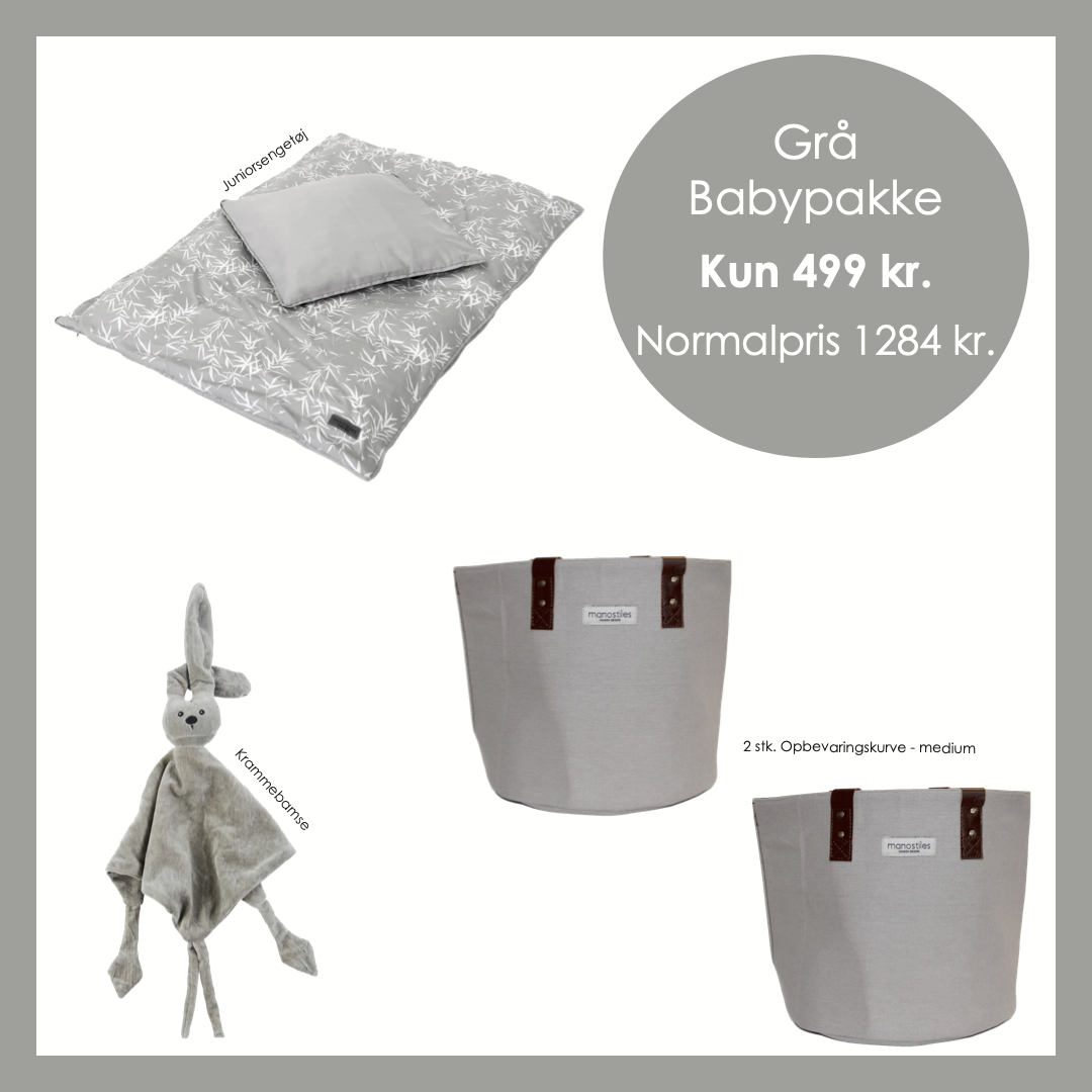 Børnepakke Junior - Grå - Manostiles Danish Design