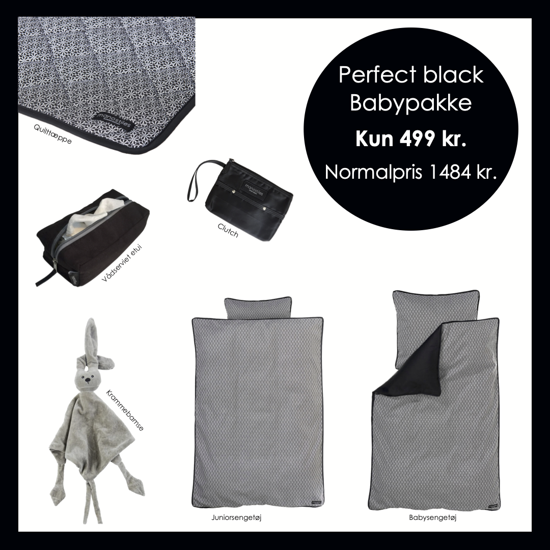 Babypakke - Perfect black - Manostiles Danish Design
