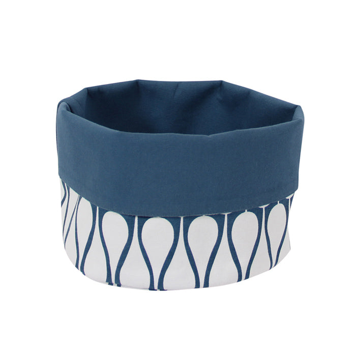 Brødkurv - Hvid seeds m. mørkeblå - Manostiles Danish Design