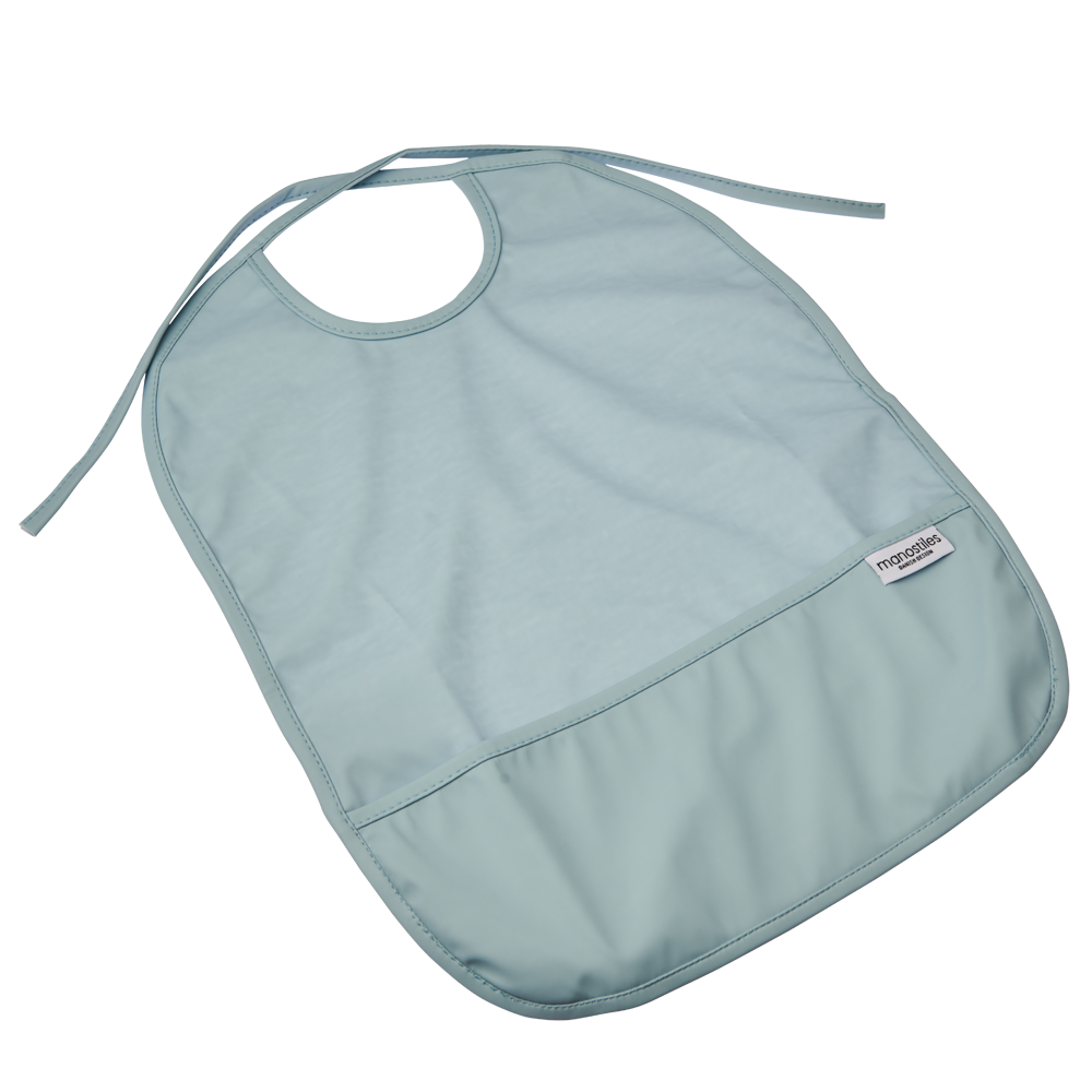 Børne hagesmæk - Blå - Manostiles Danish Design