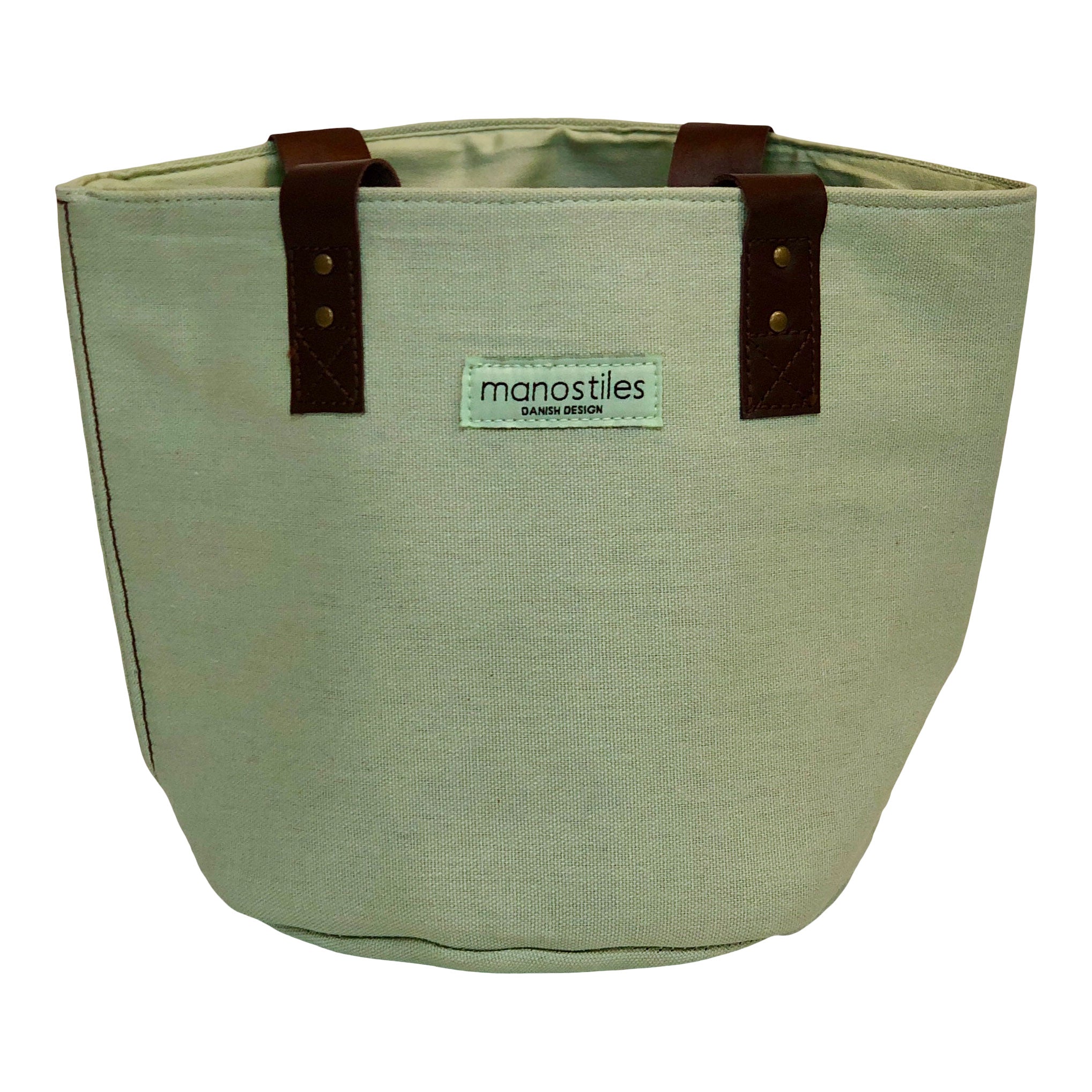 Opbevaringskurv, lille - Soft matcha - Manostiles Danish Design