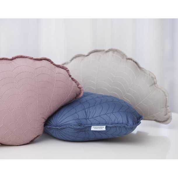Muslinge pude - Oyster Blue, Nordic Sea - Manostiles Danish Design