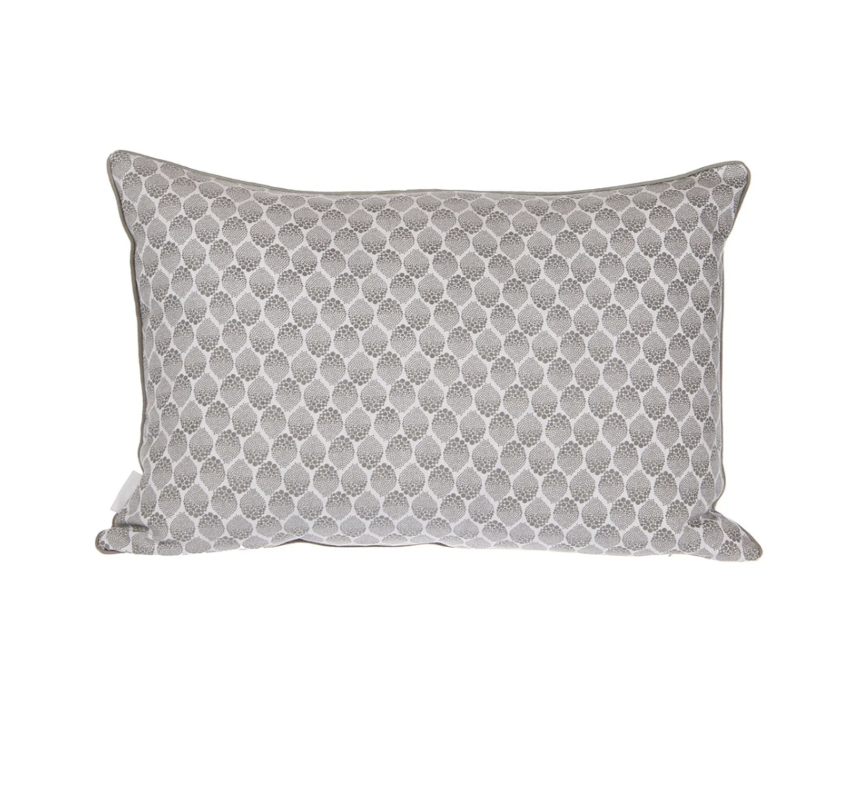 Pyntepude - Grå & hvide dots 40x60 - Manostiles Danish Design