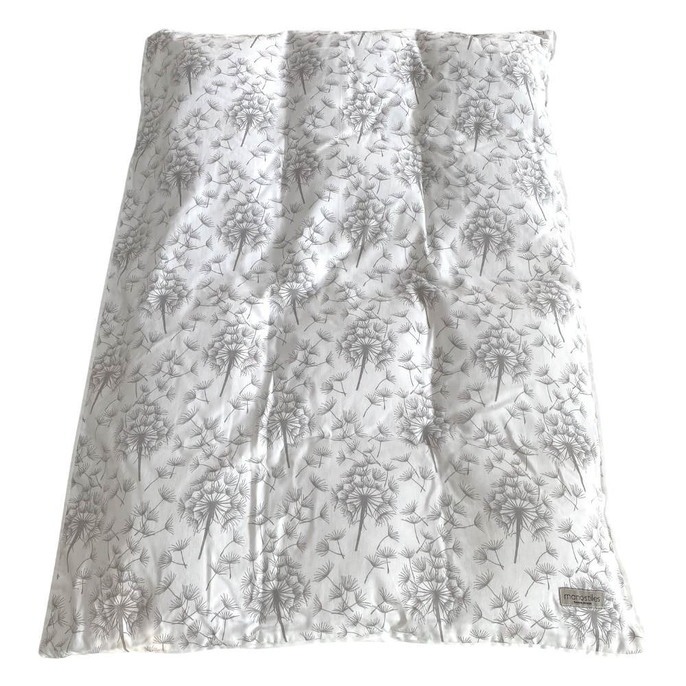 Voksen Sengetøj - Perfect White, Dandelion 140x220 - Manostiles Danish Design