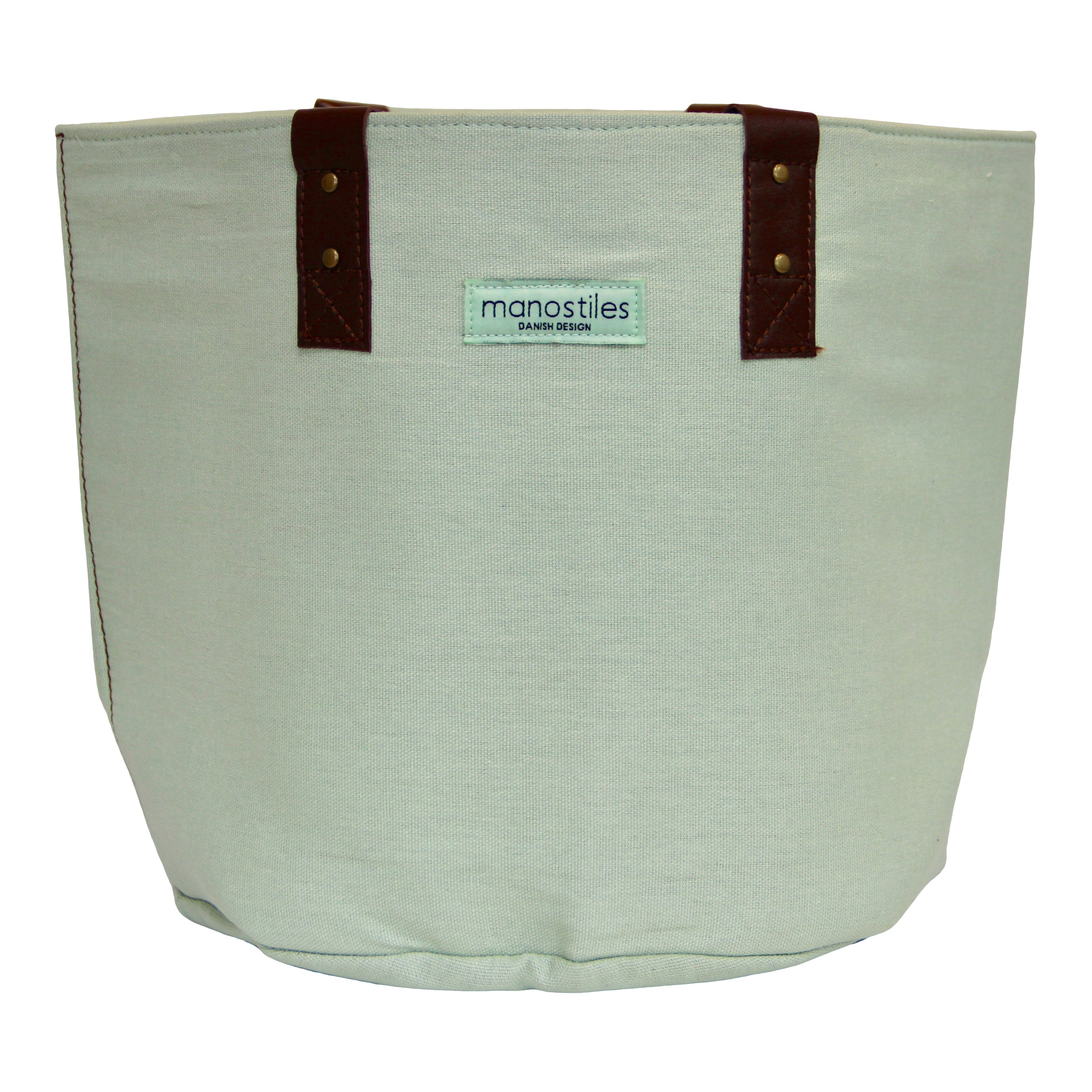 Opbevaringskurv, stor - Soft matcha - Manostiles Danish Design