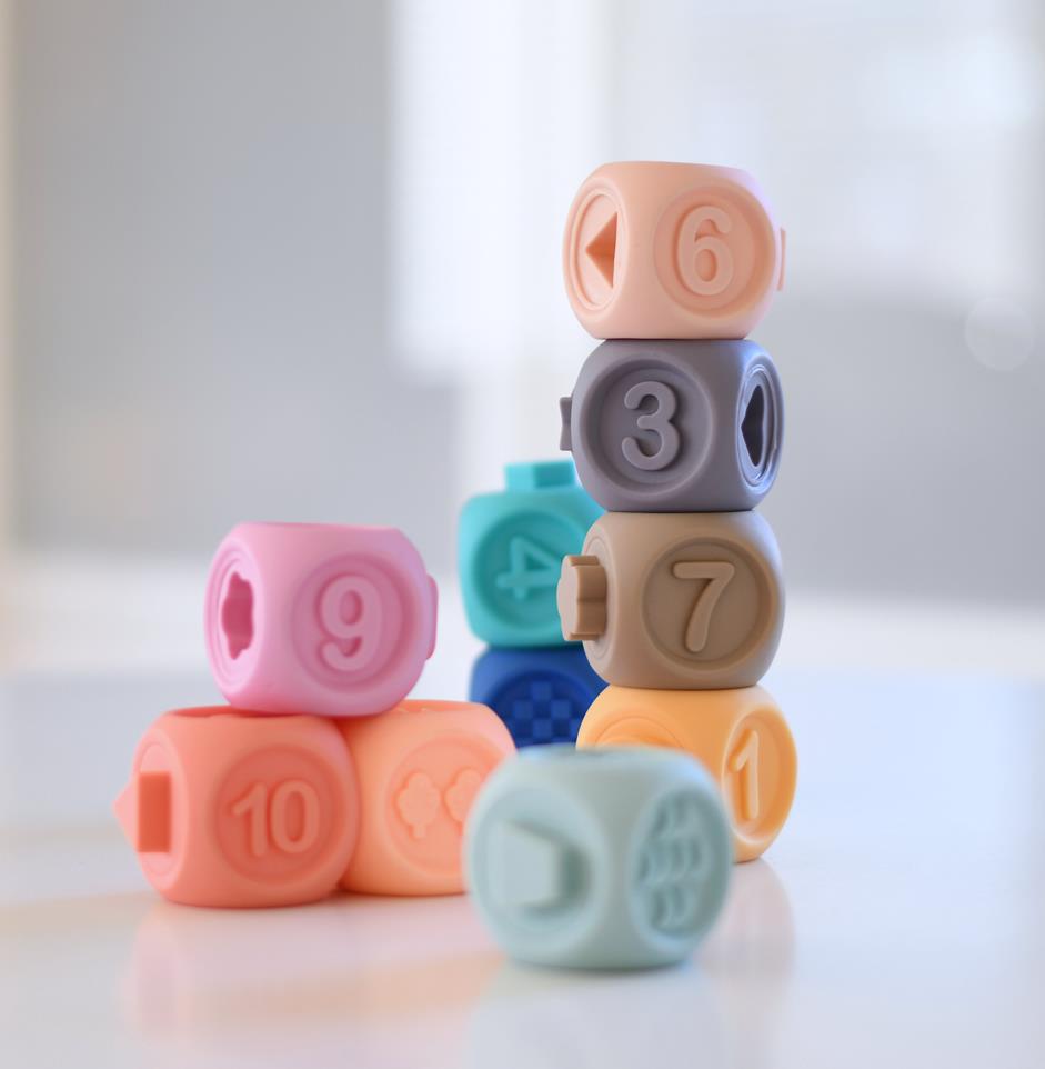 Legetøjs stabeltårn - Tal - Manostiles Danish Design