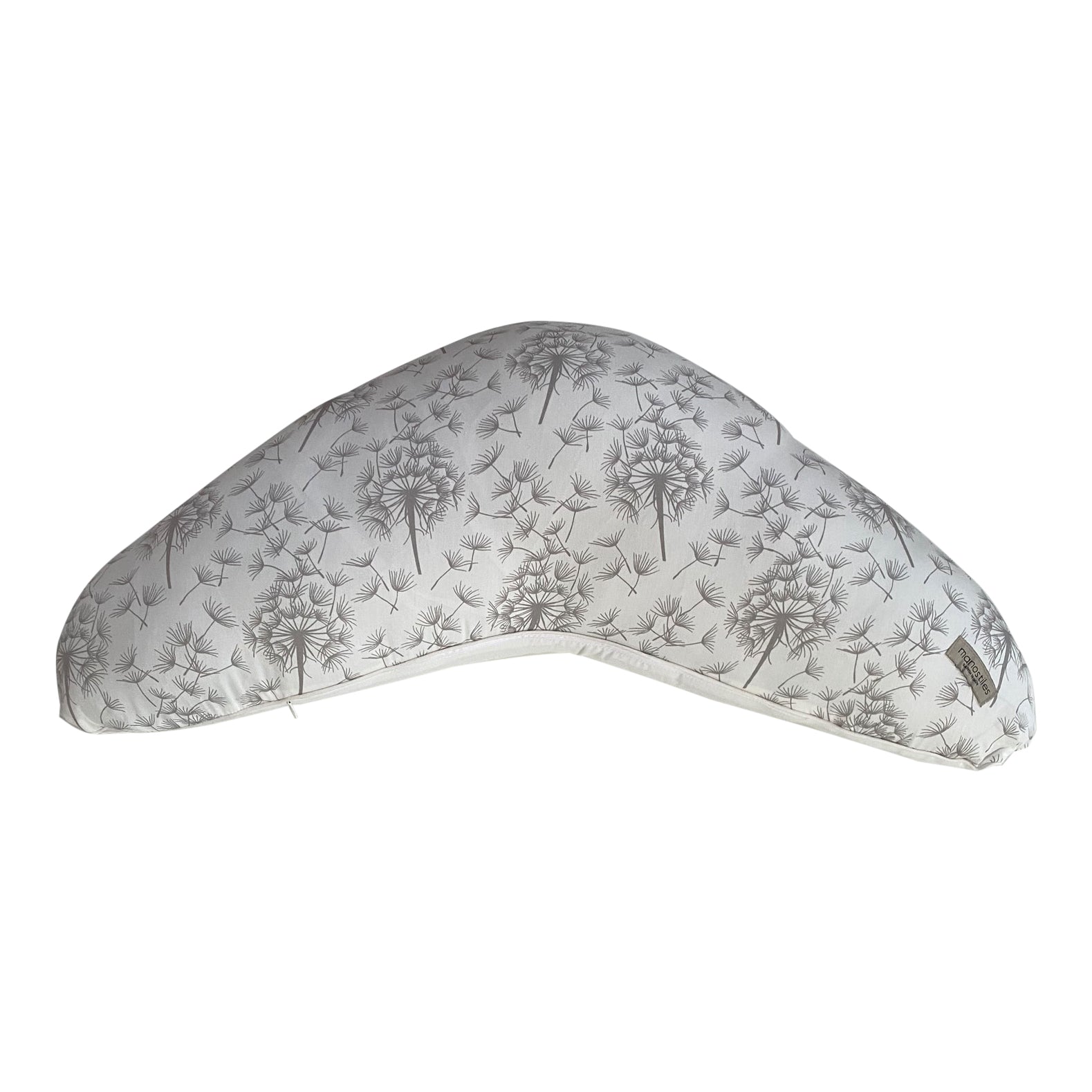 Ammepude i farven hvid med dandelion mønster