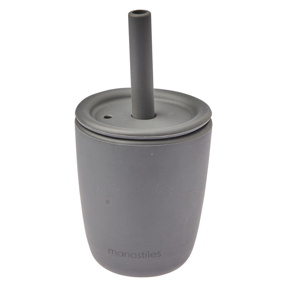 Baby spisesæt 3 dele - Grå - Manostiles Danish Design