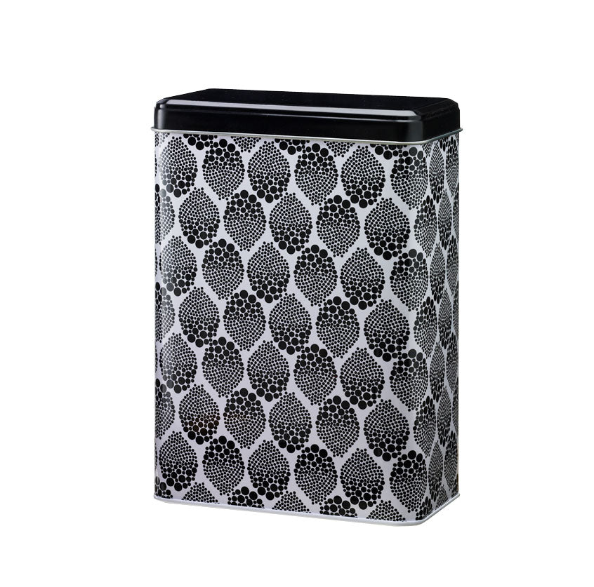Dåse - Hvid m. sort dots - Manostiles Danish Design