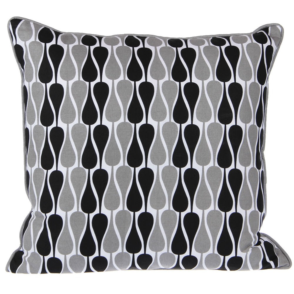 Pyntepude - Grå & sorte Seeds 50x50 - Manostiles Danish Design