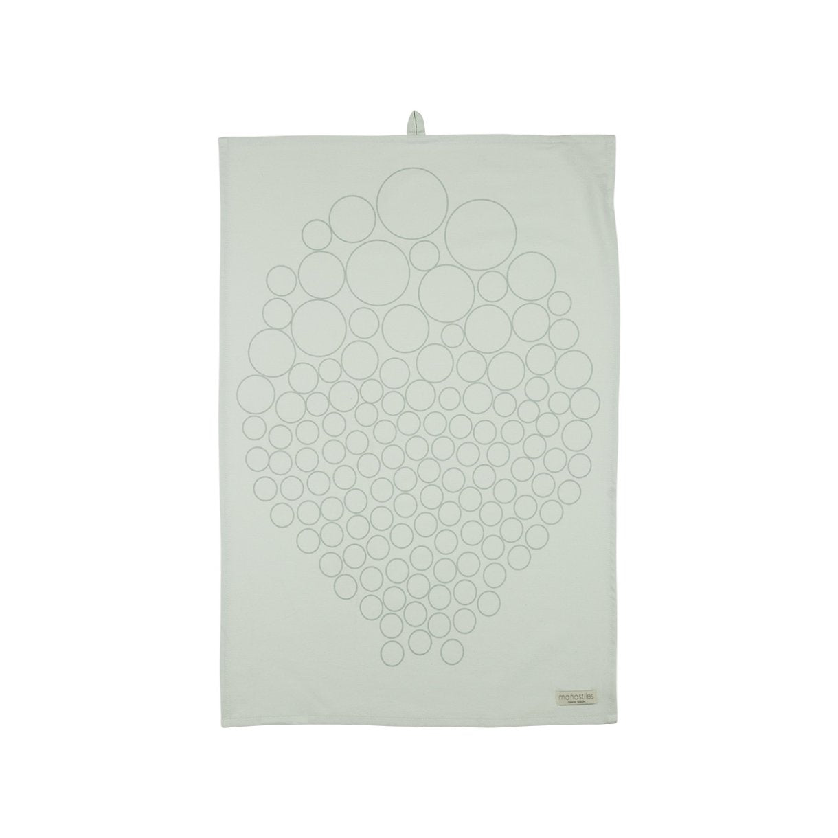 Viskestykke - Grøn m. dots - Manostiles Danish Design