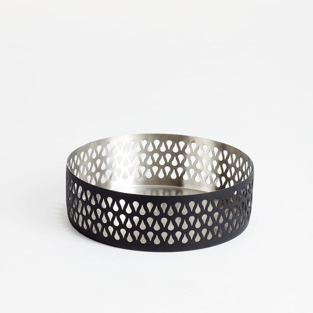 Frugtskål - Mat sort m. seeds - Manostiles Danish Design