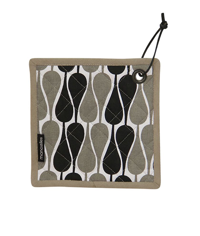 Grydelapper - Grå m. seeds - Manostiles Danish Design