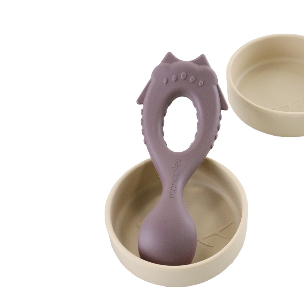 Babyske i silikone - Blomme - Manostiles Danish Design