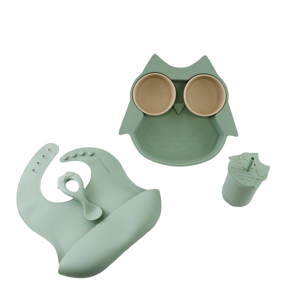Children's plate silicone - Green