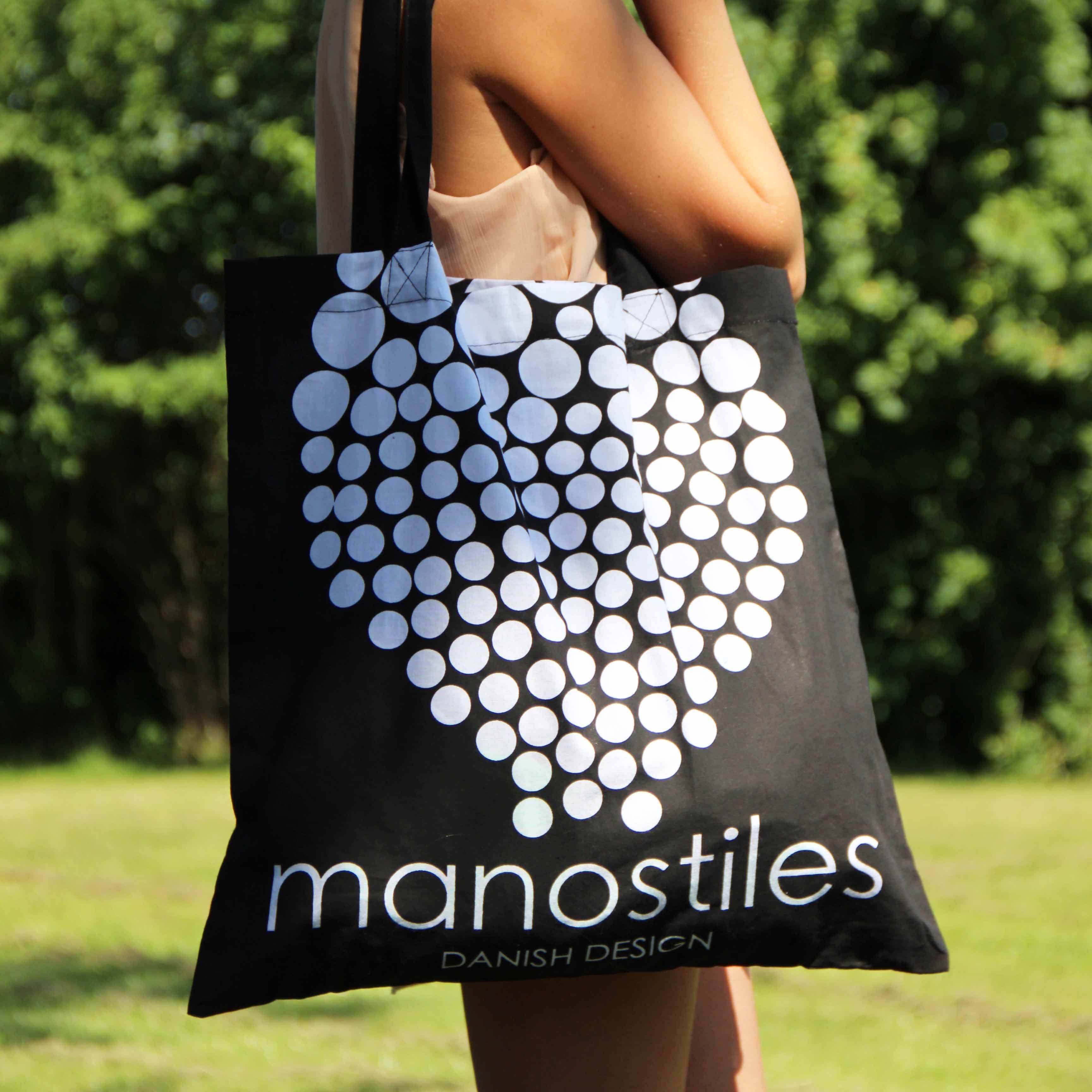 Indkøbsnet - Sort & hvid - Manostiles Danish Design