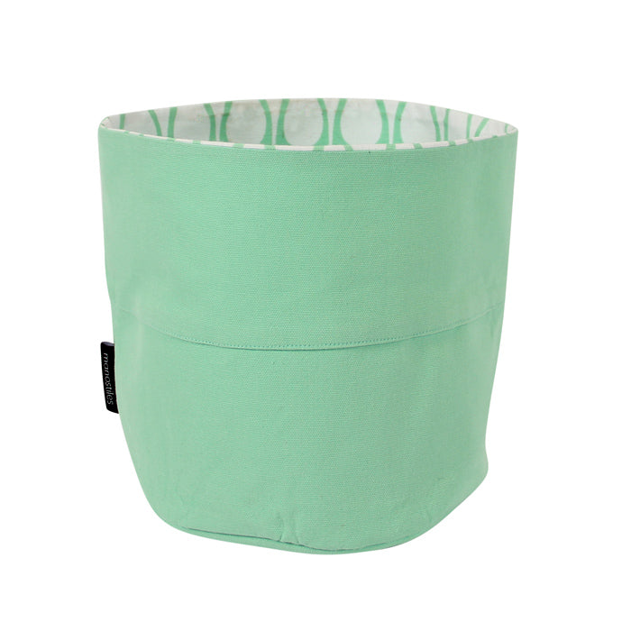 Brødkurv - Grøn m. hvid seeds - Manostiles Danish Design