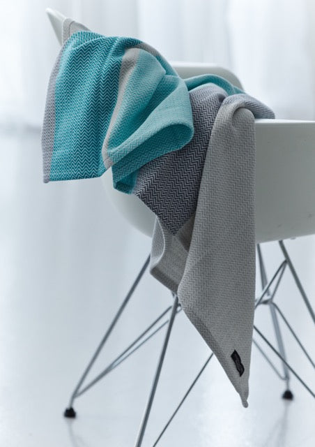 Plaid - Aqua blå - Manostiles Danish Design