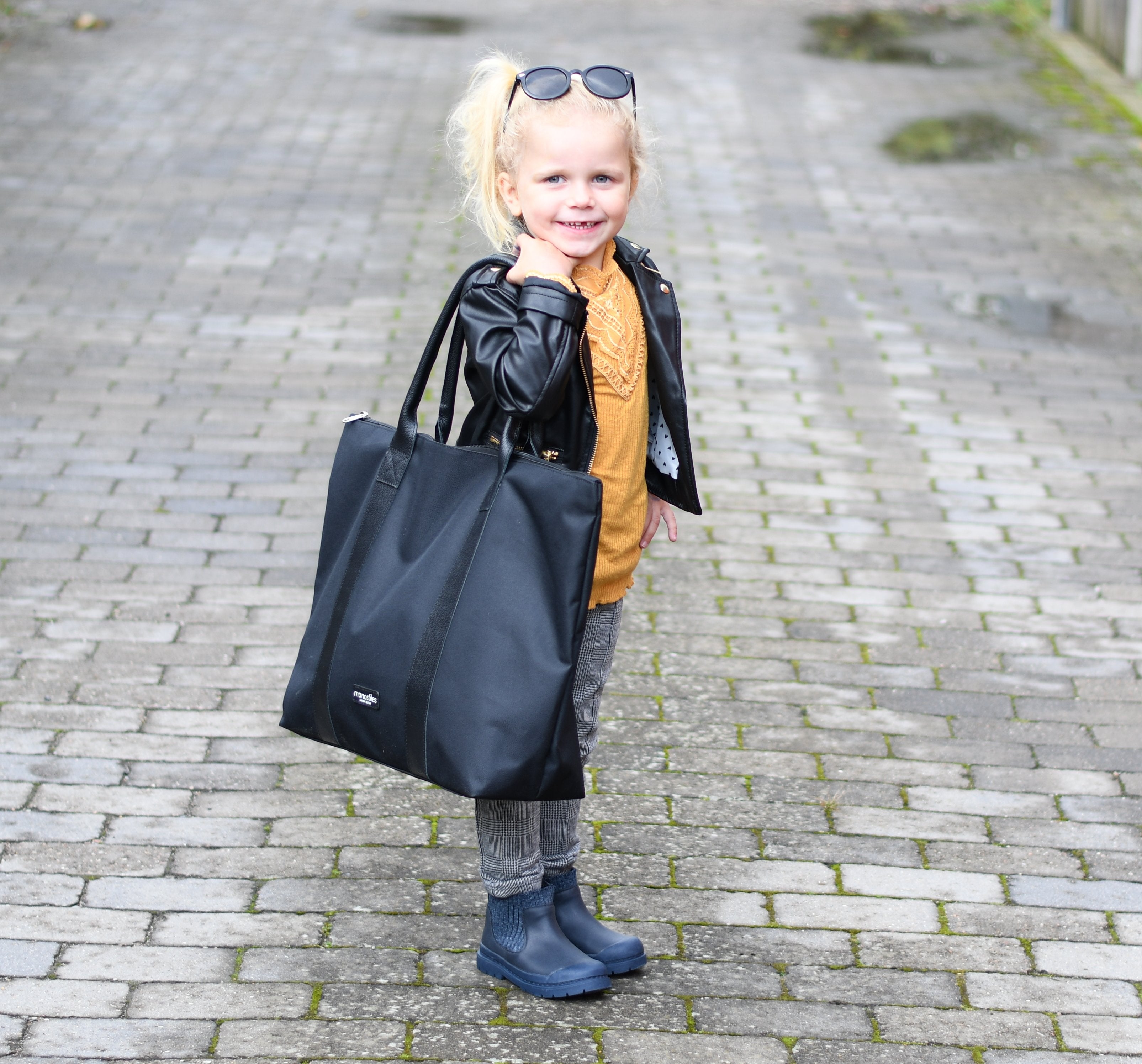 Shopper taske - Sort - Manostiles Danish Design