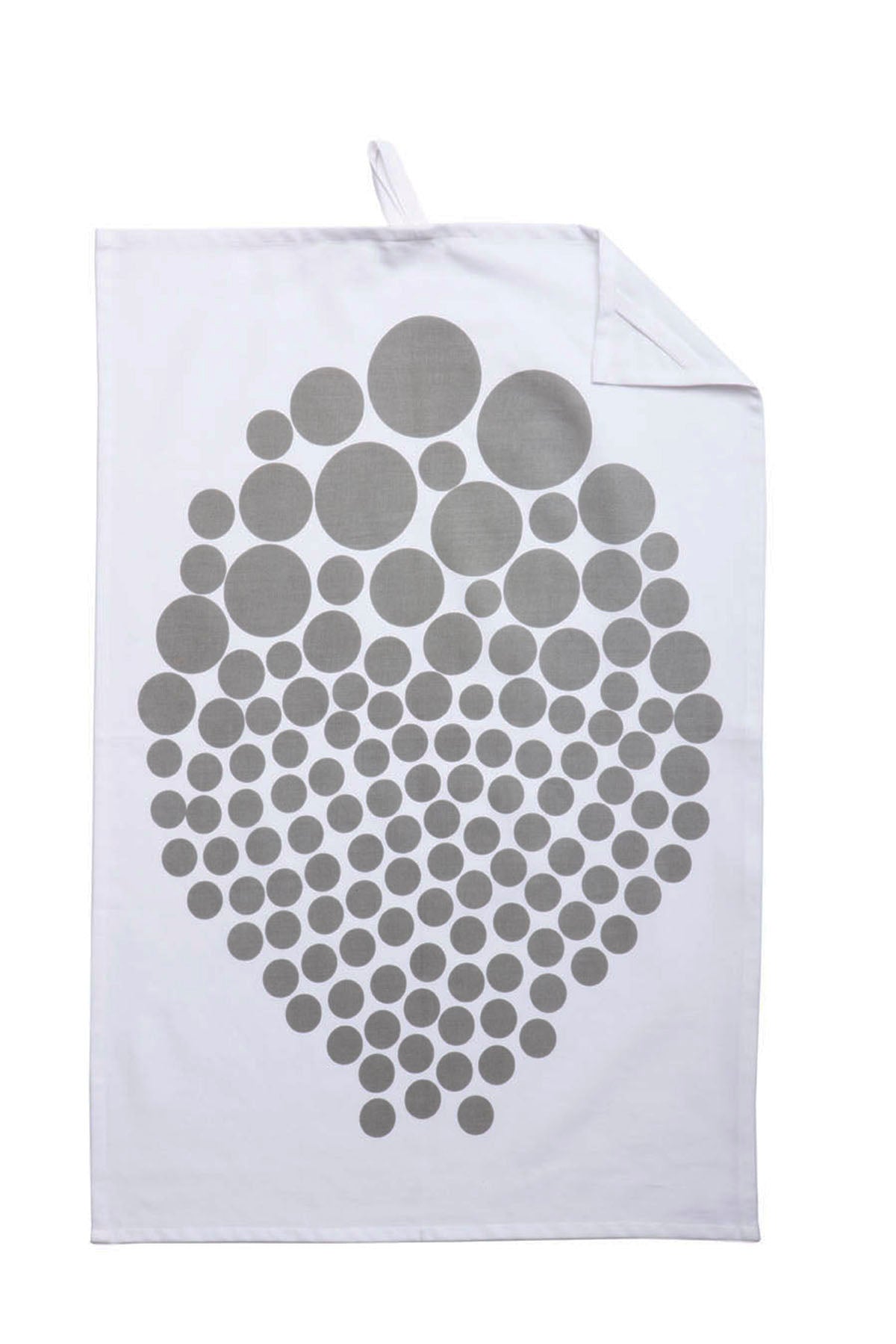 Viskestykker - Hvid & grå m. dots - Manostiles Danish Design