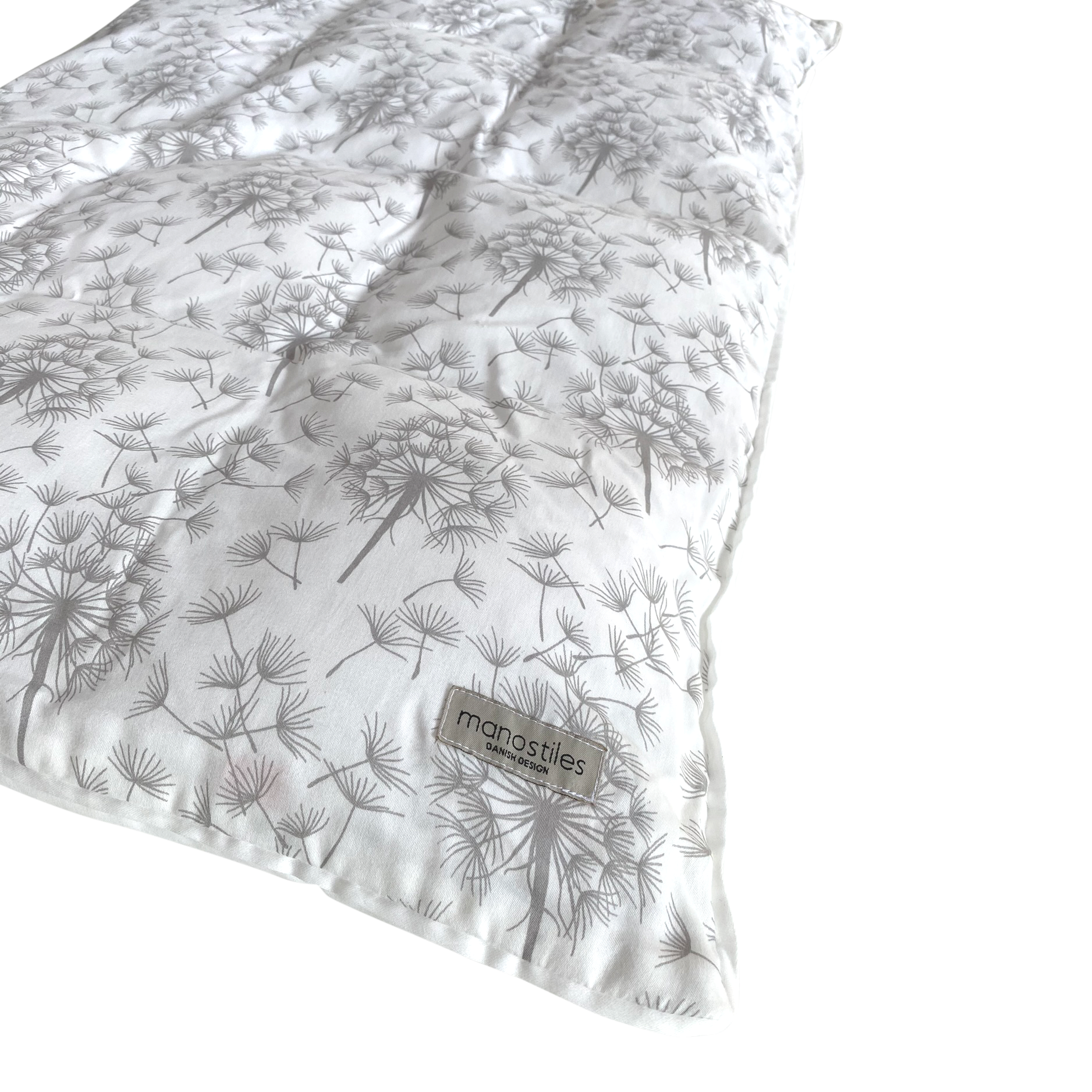 Voksen Sengetøj - Perfect White, Dandelion 140x220 - Manostiles Danish Design