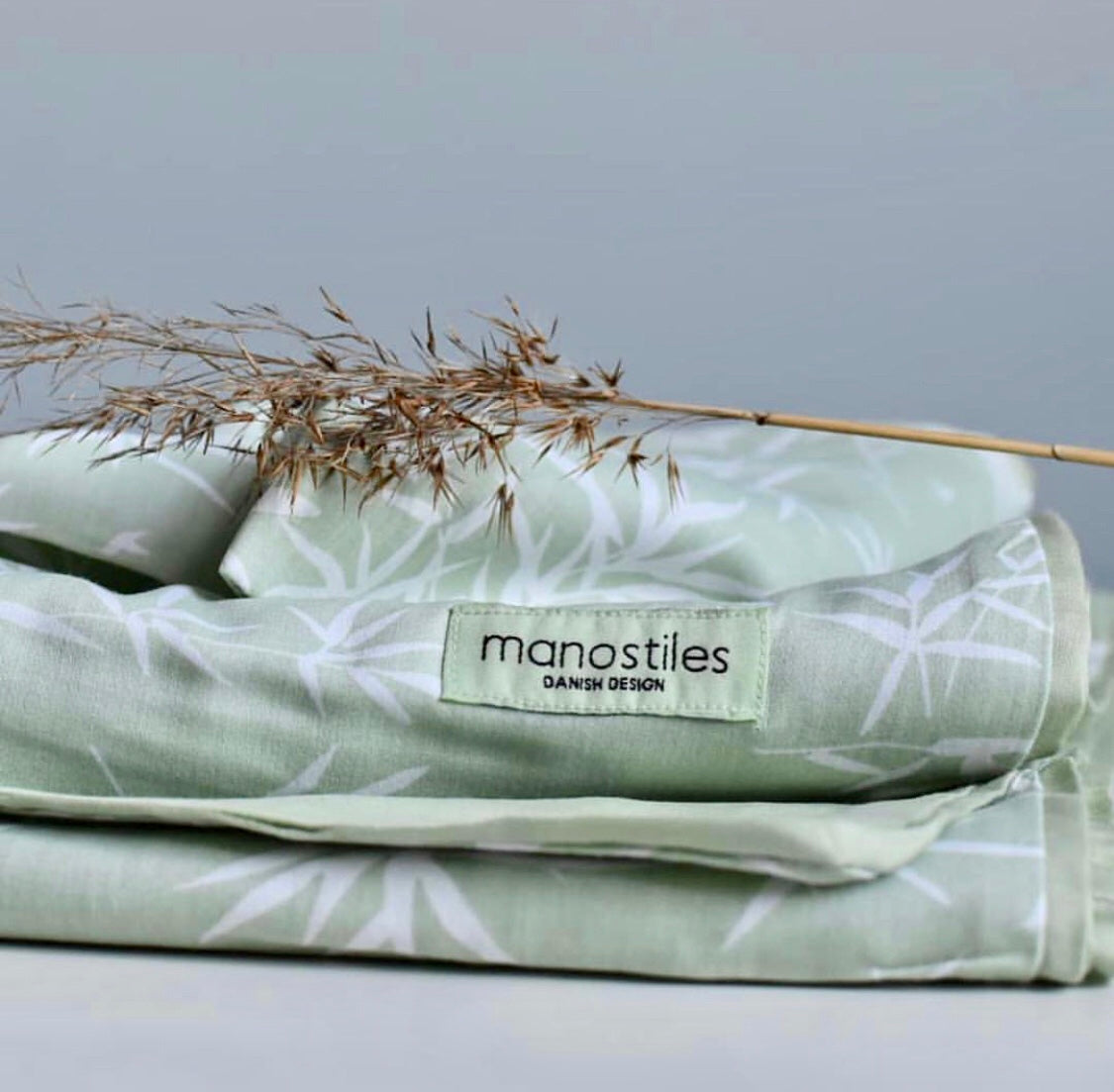 Junior sengetøj - Soft matcha, Nordic Zen - Manostiles Danish Design 