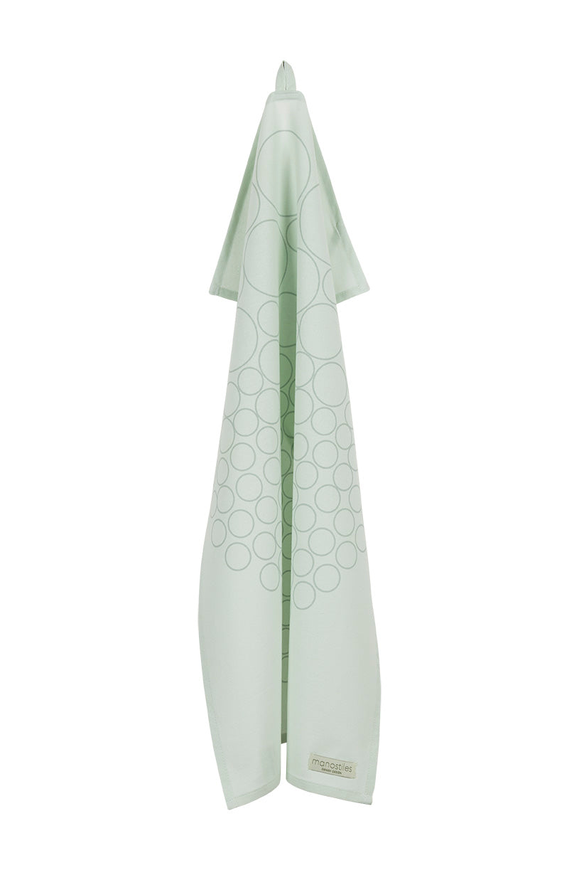 Viskestykke - Grøn m. dots - Manostiles Danish Design 
