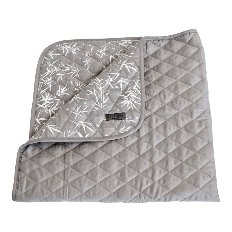 Quilt Tæppe - Wolf Grey, Nordic Zen - Manostiles Danish Design 