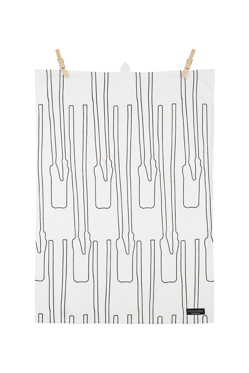 Viskestykke - Hvid Fragment - Manostiles Danish Design 